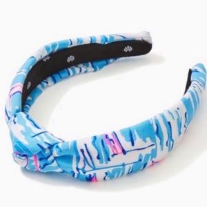Lele Sadoughi x Lilly Pulitzer Slim Knotted Headband in Boatylicious